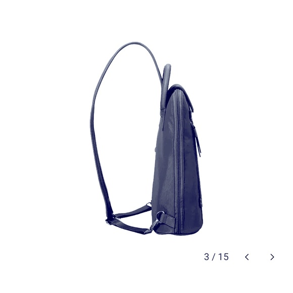 BAGGALLINI Metro Backpack W/RFID Phone Wristlet BADASS BLUE Crossbody/ backpack - Picture 2 of 5